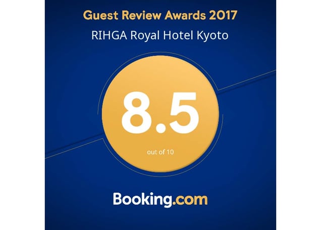 Booking.com<br>ゲストレビューアワード2017<br>口コミ「8.5」評価獲得