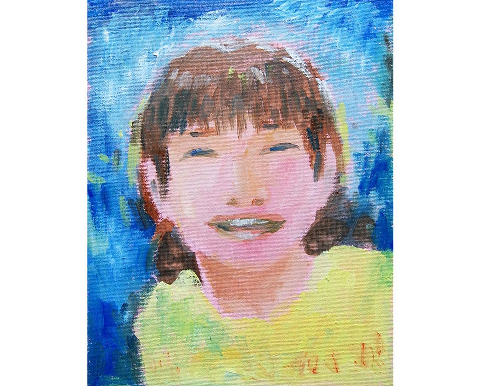 自画像を描こう!「思いっきりの笑顔で」
