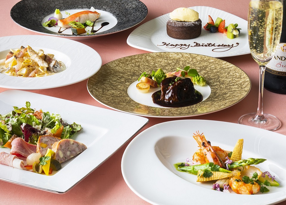 アニバーサリーステイ 最上階の夜景とともに記念日ディナーを