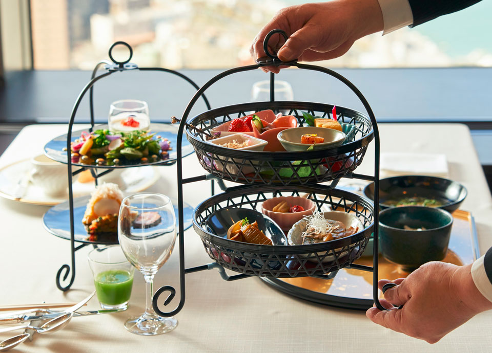 特別朝食セット タワーフロア宿泊者限定。レストラン シャンボール シェフによる特別朝食セットを28階の専用会場にて