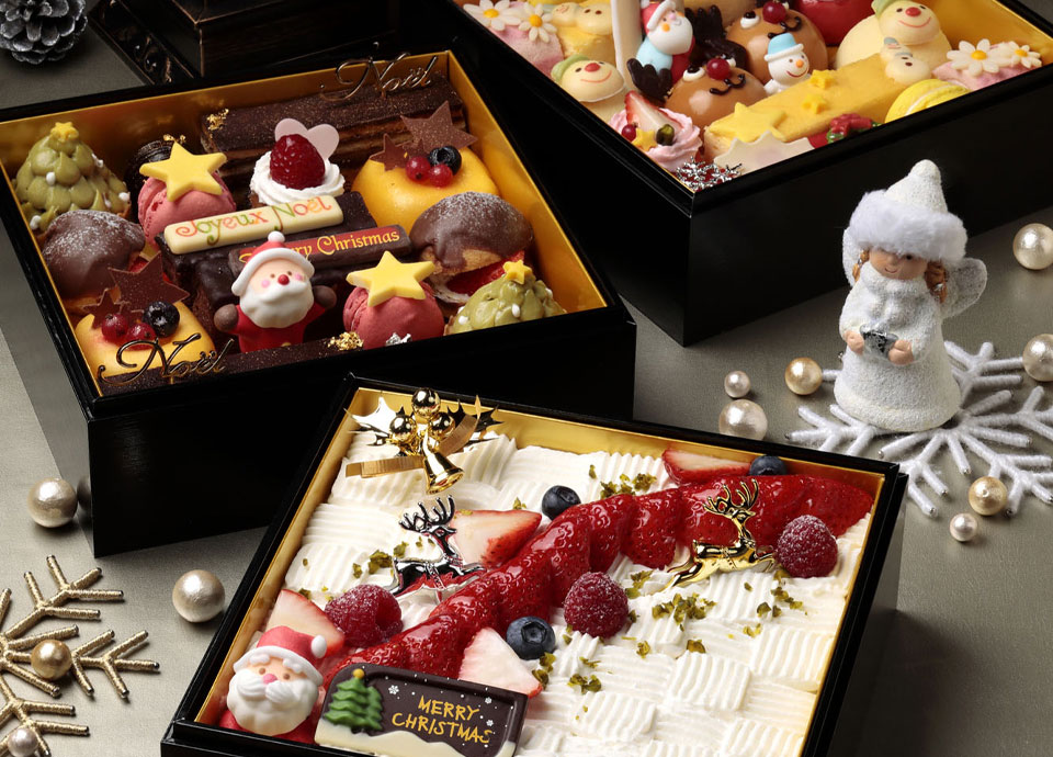 テイクアウト 人気の京都らしいお重箱に入ったクリスマスケーキ えらべる「おもたせ Christmas」 リーガロイヤルホテル京都