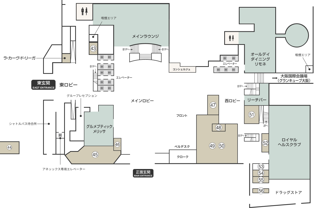 施設・フロアガイド 1階