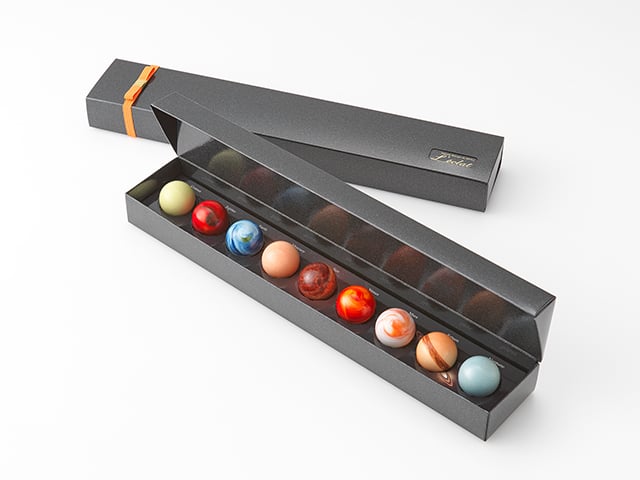 「太陽系チョコ懐石」の写真