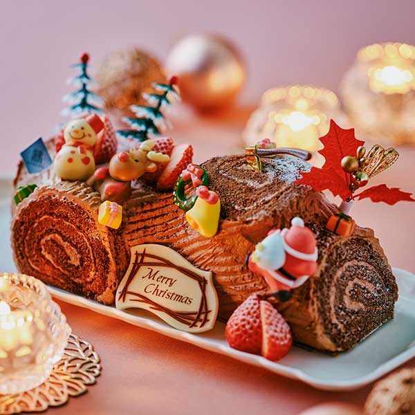 苺のチョコクリーム
ブッシュ・ド・ノエルの写真