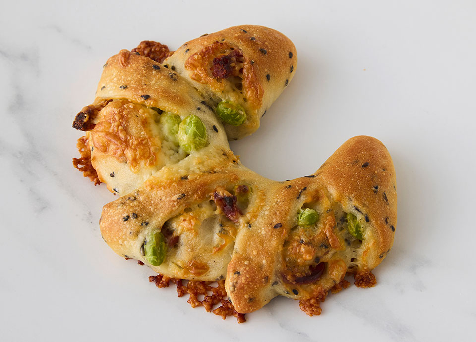 柚子こしょうと枝豆のパン