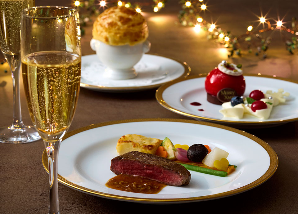 ［プライベートレストラン2025 Christmas］お部屋でクリスマスディナーを＜夕＆朝食付＞}