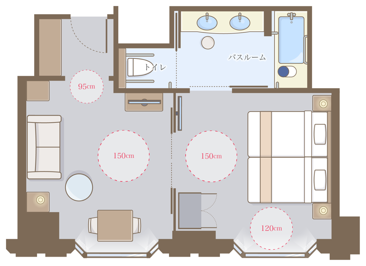 ジュニアスイートツイン（42.3㎡）