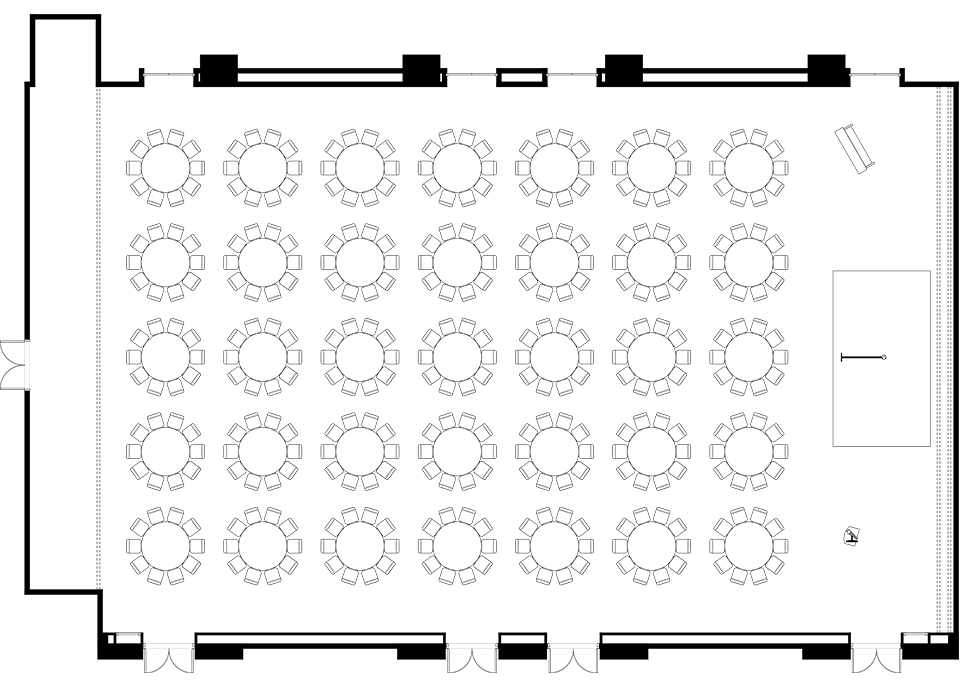 正贅（丸テーブル）350席